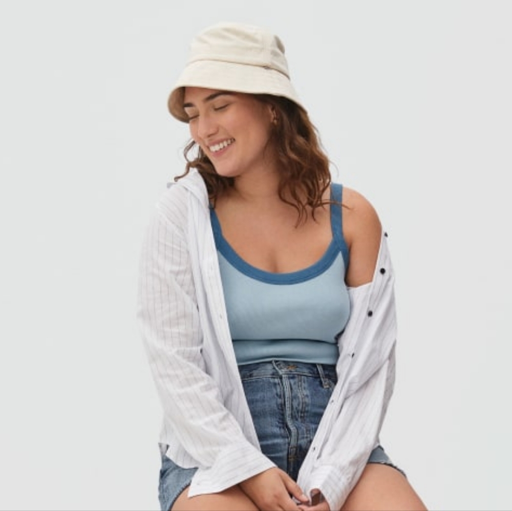 NWT Everlane Bucket Hat White S/M